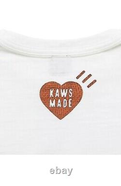 100% Authentic KAWS X Human Made T-Shirt #3 Size XL (White)