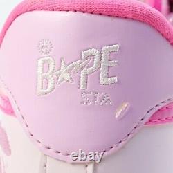 A Bathing Ape Kaws Bapesta Pink Fs-029 Sneaker Pink Us 9