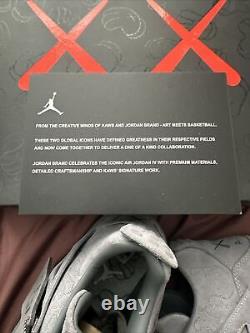 Air Jordan Retro 4 KAWS Cool Grey Never Worn. New Condition Size 13