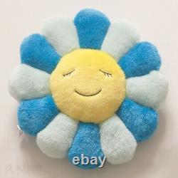 Authentic Takashi Murakami Blue Flower Cushion Pillow plush 30cm Kaws New