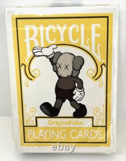 BICYCLE playing cards KAWS original fake yellow new unopened rare