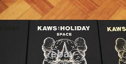 BNIB Kaws Holiday Space Art Figure Complete Set of 3 (Silver, Gold & Black)