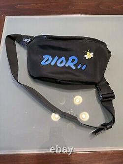 Brand New Dior & Kaws Black and Blue Belt Bag / Shoulder Bag Rare
