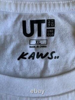 Brand New Kaws X Uniqlo Gone White Tee Men's Size Xlarge Ss19