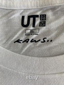 Brand New Kaws X Uniqlo Passing Through White Tee Men's Size XL Ss16