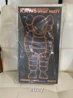 Brand new sealed KAWS What Party Open Edition Figure Orange 100% Authentic