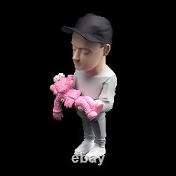 Brian Donnelly aka KAWS Action Figure by Danii Yad (white/pink/grey variant)
