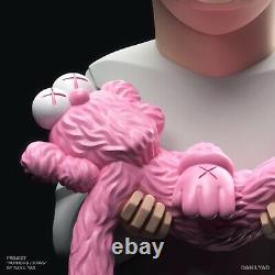 Brian Donnelly aka KAWS Action Figure by Danii Yad (white/pink/grey variant)