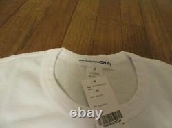 Comme Des Garcons CDG Shirt x KAWS Tee T-Shirt Size Medium White Print 6 New NWT