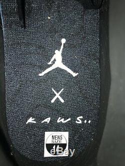 DS Nike Air Jordan 4 Retro KAWS Size 14 Black/Black-Clear-Glow 930155 001 Kaws