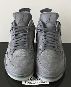 DS Nike x KAWS Air Jordan 4 sz10.5 Cool Grey off white Virgil 1 force 930155 003