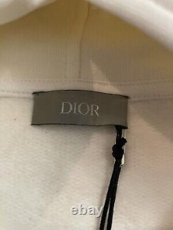 Dior X Kaws Bees White Full Zip Hooded Sweater Size Medium M