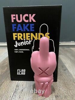Flabslab Fk Fake Friends Junior 100% Unoriginal Pink Kaws Companion BFF