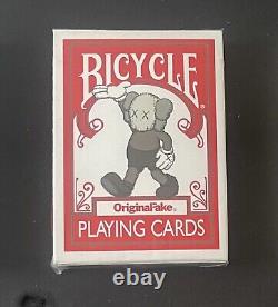 Framed Complete Set of KAWS Original Fake BICYCLE Playing Cards Brand New