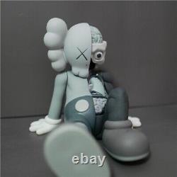 Gray Sitting Kaws Figure (length 37cm, height 20cm)