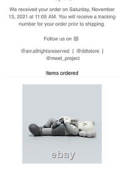 In-hand? Kaws Holiday Singapore Figure Grey
