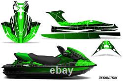 Jet Ski Graphics kit Decal for Kawasaki STX-15F 2003-2018 Geometrik Green Black