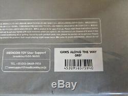 KAWS ALONG THE WAY COMPANION FIGURE GREY LIMITED 100% AUTHENTIC In Hand