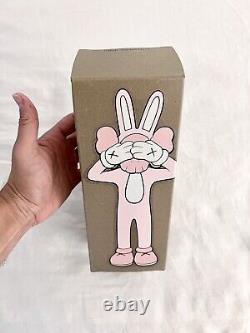 KAWS Accomplice 2002 Vinyl Figure Pink OriginalFake Medicom Toy Authentic NEW