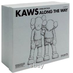 KAWS Along the way Vinyl Figure Grey 12 Brand New