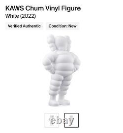 KAWS CHUM Vinyl Figure White 20th Anniversary (2022) In Hand