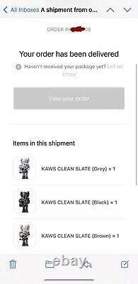 KAWS Clean Slate 2018 New & Unopened Grey Open Edition