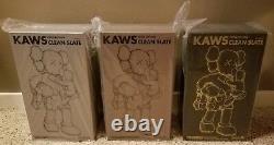 KAWS Companion Clean Slate Vinyl Figures 2018 Set of 3 (Brown, Grey and Black)