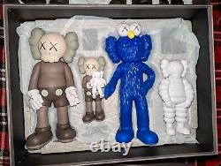KAWS Family Figure BOTH Brown/Blue/White and Black Sets? IN HAND? FREE SHIPPING