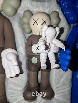 KAWS Family Figure BOTH Brown/Blue/White and Black Sets? IN HAND? FREE SHIPPING