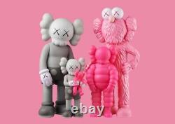 KAWS Family Vinyl Figures Grey Pink Limited Pieces Ships Same Day 100% Authentic