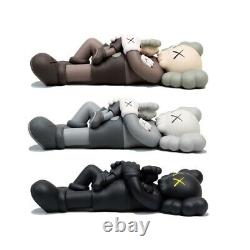 KAWS HOLIDAY 2021 SINGAPORE Figure Set of 3 Brown Black Grey BRAND NEW IN HAND