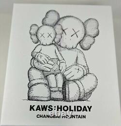 KAWS Holiday Changbai Mountain Vinyl Figure Black IN HAND! Free shipping