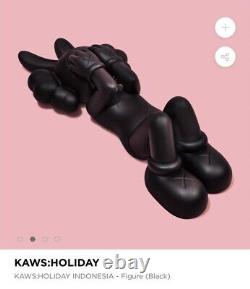 KAWS Holiday Indonesia Figure Black Vinyl Limited Edition 2023 Brand New