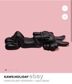 KAWS Holiday Indonesia Figure Black Vinyl Limited Edition 2023 Brand New