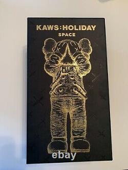 KAWS Holiday Space Chrome GOLD Figure Rare Limited Drop