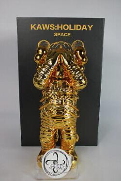 KAWS Holiday Space Figure Gold/Black/Silver Set