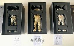 KAWS Holiday Space Sculpture Full Set Of Gold/Black/Silver Companion Chum