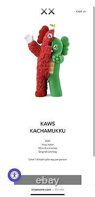 KAWS KACHAMUKKU Vinyl Figure Green/Red (Order Confirmed)