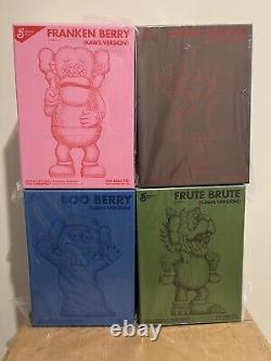 KAWS MONSTERS Cereal Vinyl Figures Complete Set General Mills IN HAND