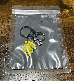 KAWS NGV Chum Keychain Keyring -Blue Pink Yellow Set of 3 Brand New Limited