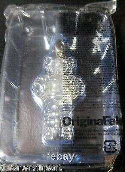 KAWS OriginalFake x Medicom'Chum (Clear)' 2009 Keychain / Pendant / Charm NIP