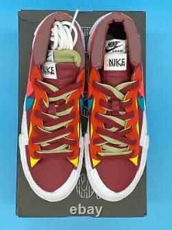 KAWS Sacai Nike Blazer Low Team Red DM7901-600 Brand New Trusted Seller