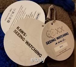 KAWS Seeing/Watching Companion Grey & Blue BFF Plush Toy 16 2018 New #5911