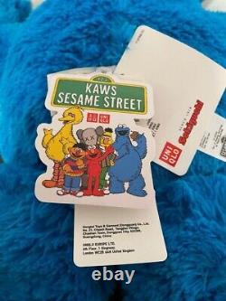 KAWS Sesame Street Uniqlo Cookie Monster Plush Toy Brand New with tags