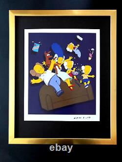 KAWS THE KIMPSONS Pop Art Print Signed Mounted and Framed Buy it Now