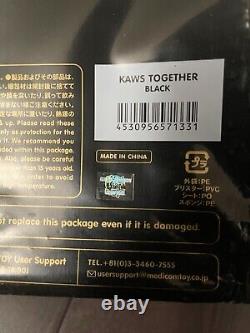 KAWS TOGETHER vinyl COMPANION figure BLACK kawsone MEDICOM TOY designer 5YL 2018