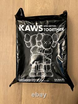 KAWS Together Vinyl Figure Mono / Gray NEW SEALED AUTHENTIC