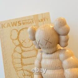 KAWS WHAT PARTY Chum Custom Wood Made Beechwood kaws 2022 New Doll Figure