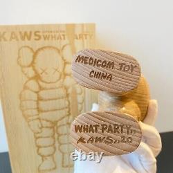 KAWS WHAT PARTY Chum Custom Wood Made Beechwood kaws 2022 New Doll Figure