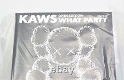 KAWS What Party Vinyl Figure Black Chum Medicom New